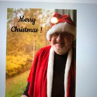 Dad's Christmas cards, his first with a beard